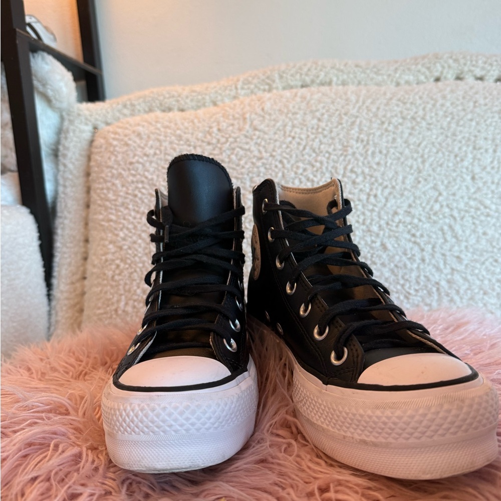 Converse Black and White High-Top Sneakers